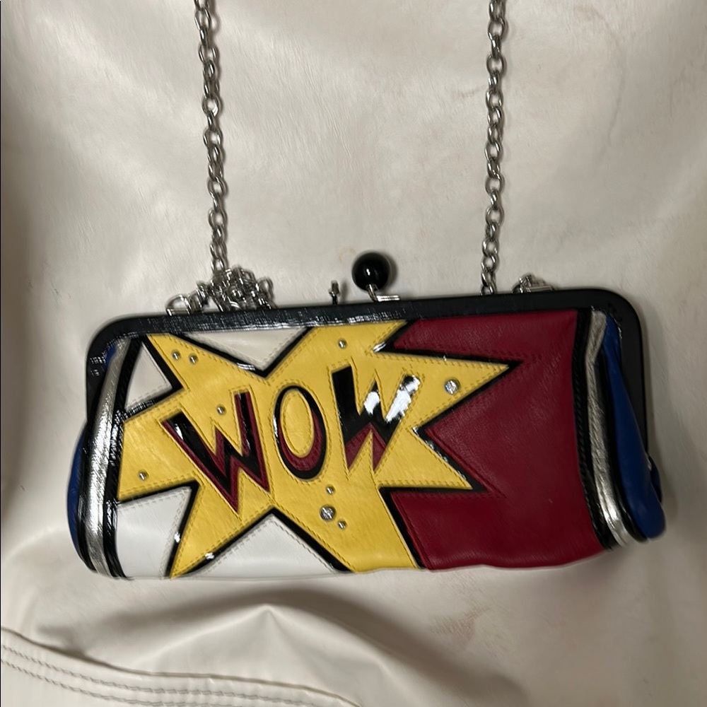 Brighton NWOT Colorful Comic-Inspired Women's Leather Bag ! Adorable!